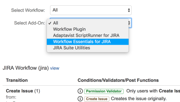 ​Find which workflows use a specific Add-on.