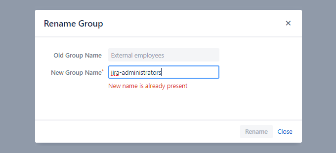 Merging group "team-a" into the "team-b" group to have all users and settings  assigned to one group