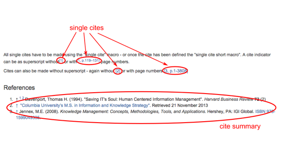 Simple Cite output