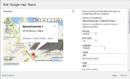 Embed maps by address points or by coordinates