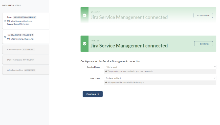 Merge multiple Jira Service Management instances