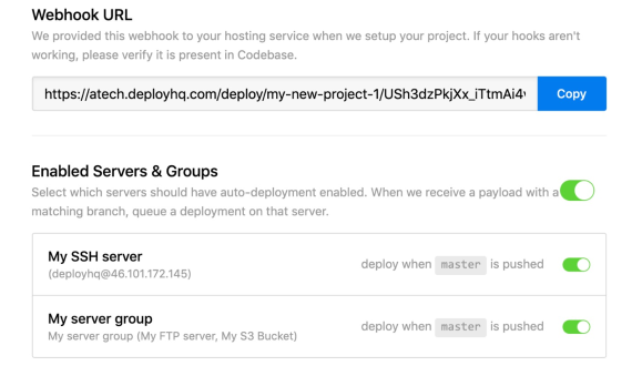 Automatically trigger deployments using webhooks