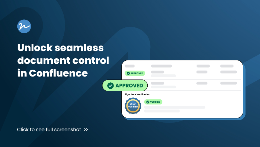 Unlock seamless document control in Confluence