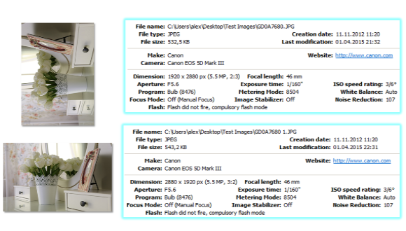 Keep Images’ Metadata