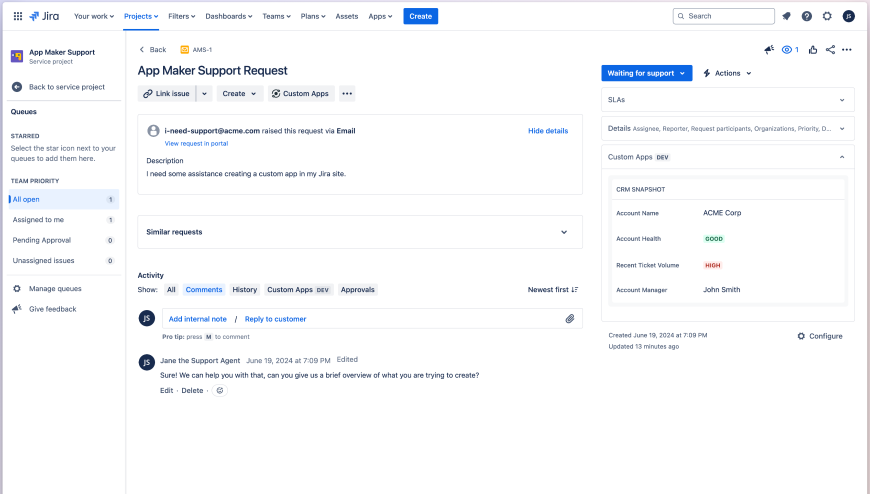 Custom Jira Sidebar Widgets