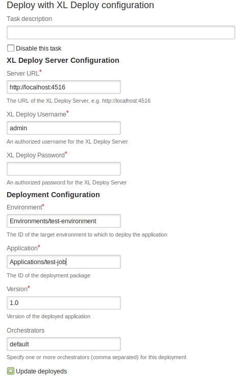 Deploy with XL Deploy