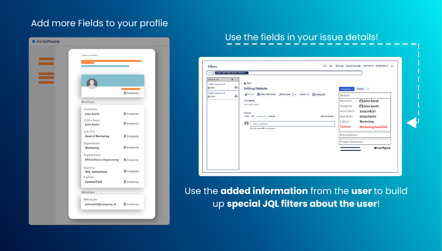 Define custom fields for Jira filters