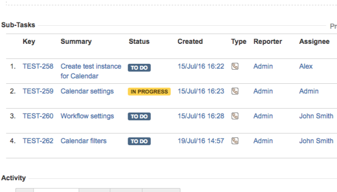 Subtasks Section - Detailed View | Atlassian Marketplace