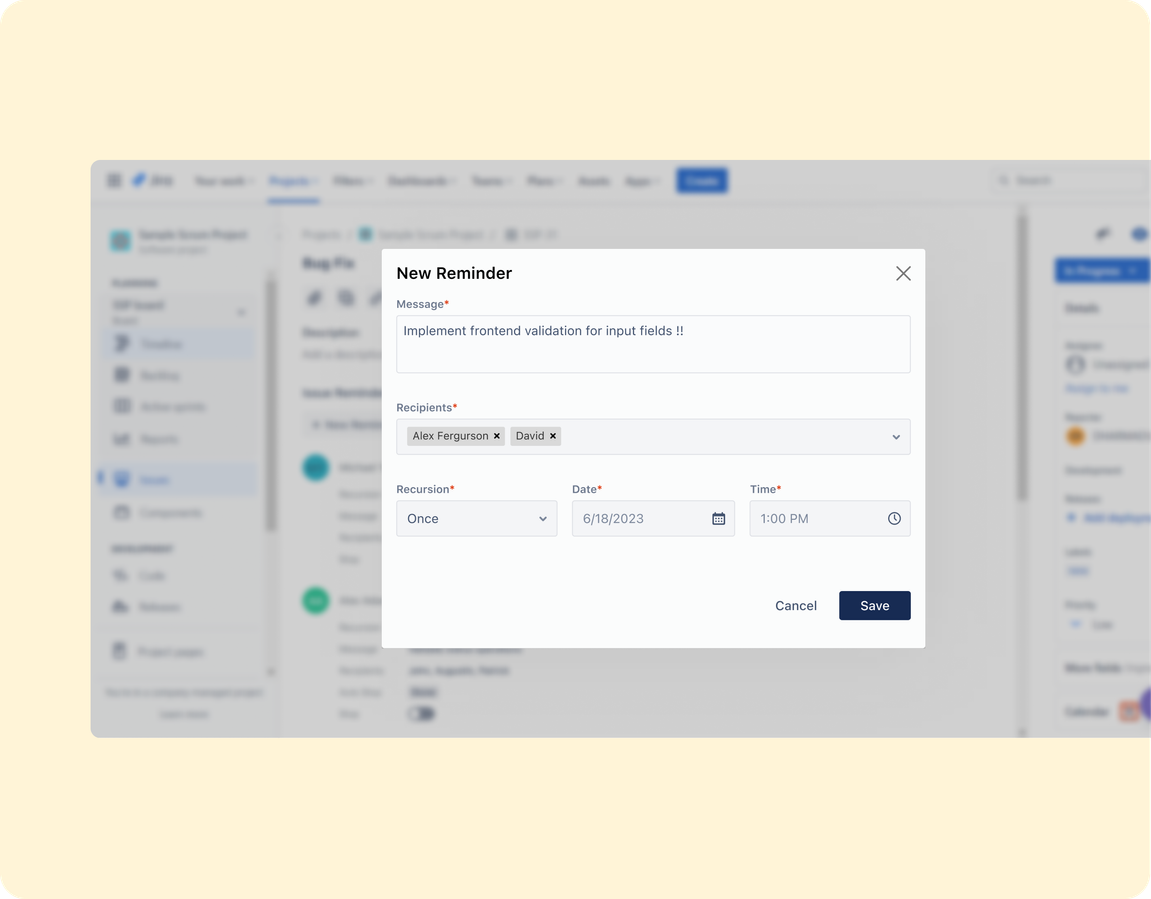 Create reminders