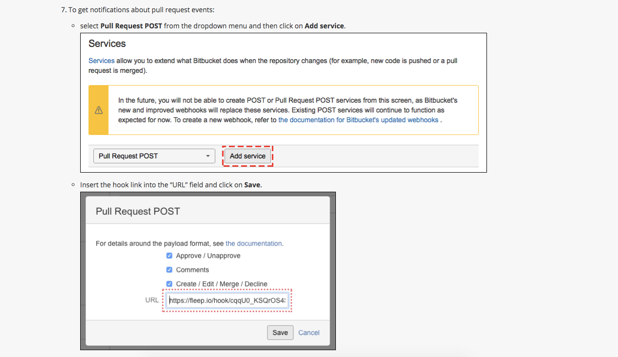 Get notifications about pull request events