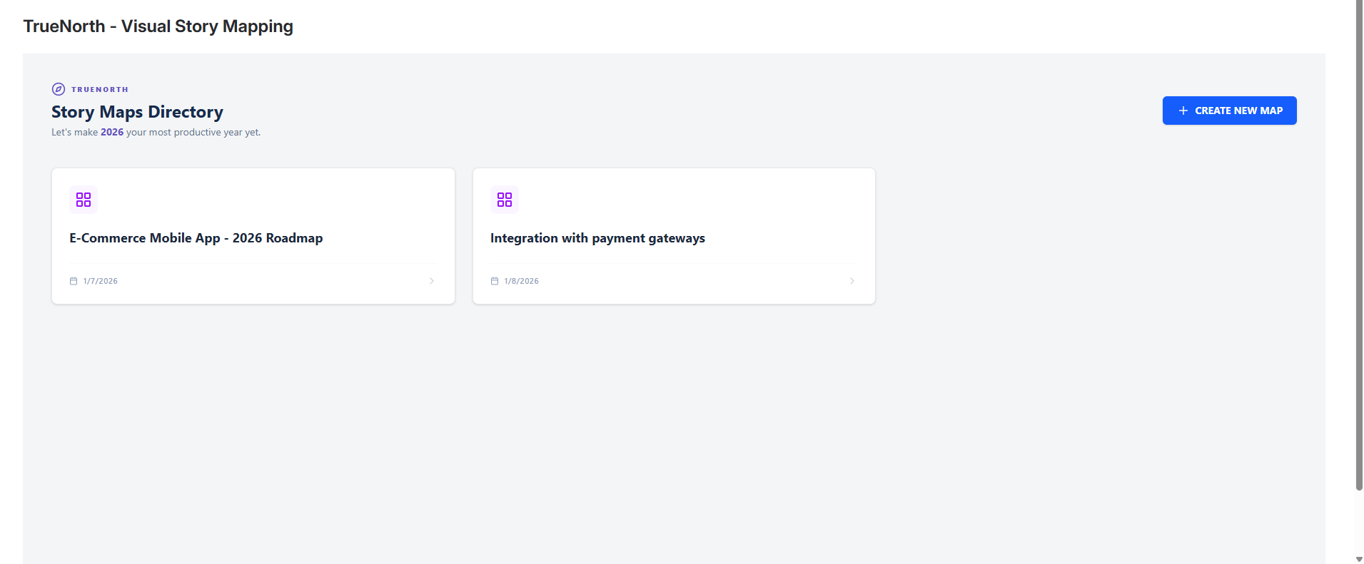 Unified directory to access all your project's story maps.