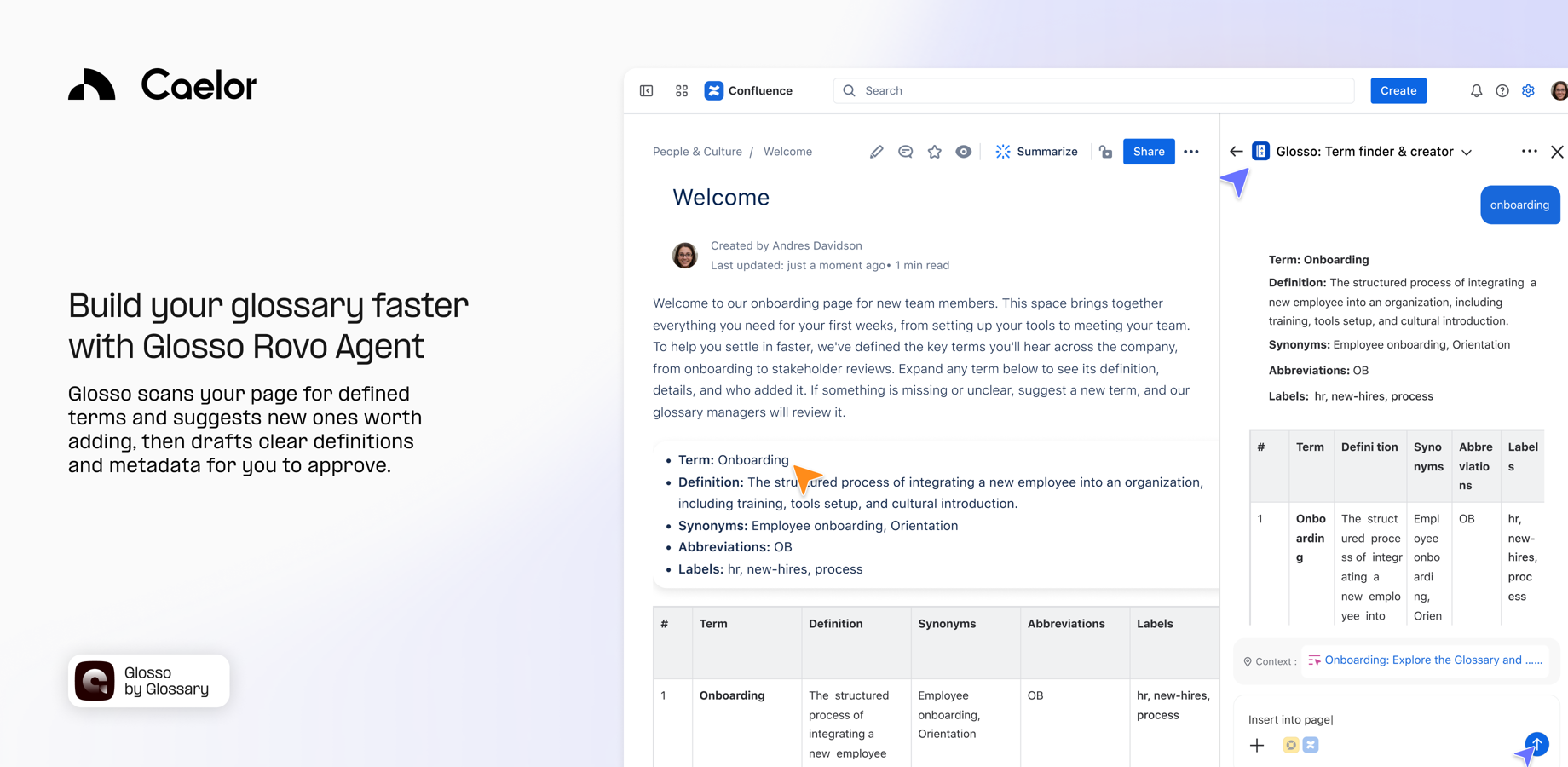 Build your glossary faster with Glosso AI