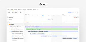 The Gantt chart gives you a detailed view of your Jira project structure and timeline, making it easy to plan, connect, and manage work across projects and teams.