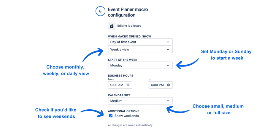 Configure the Planner best for you