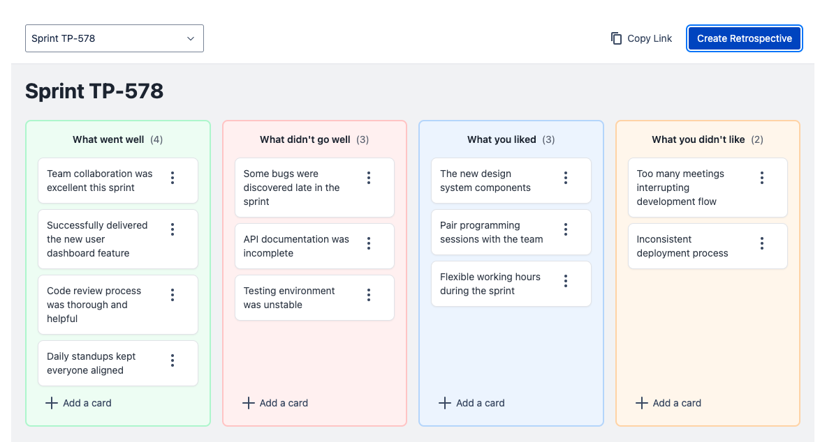 Engaging and interactive retro boards
