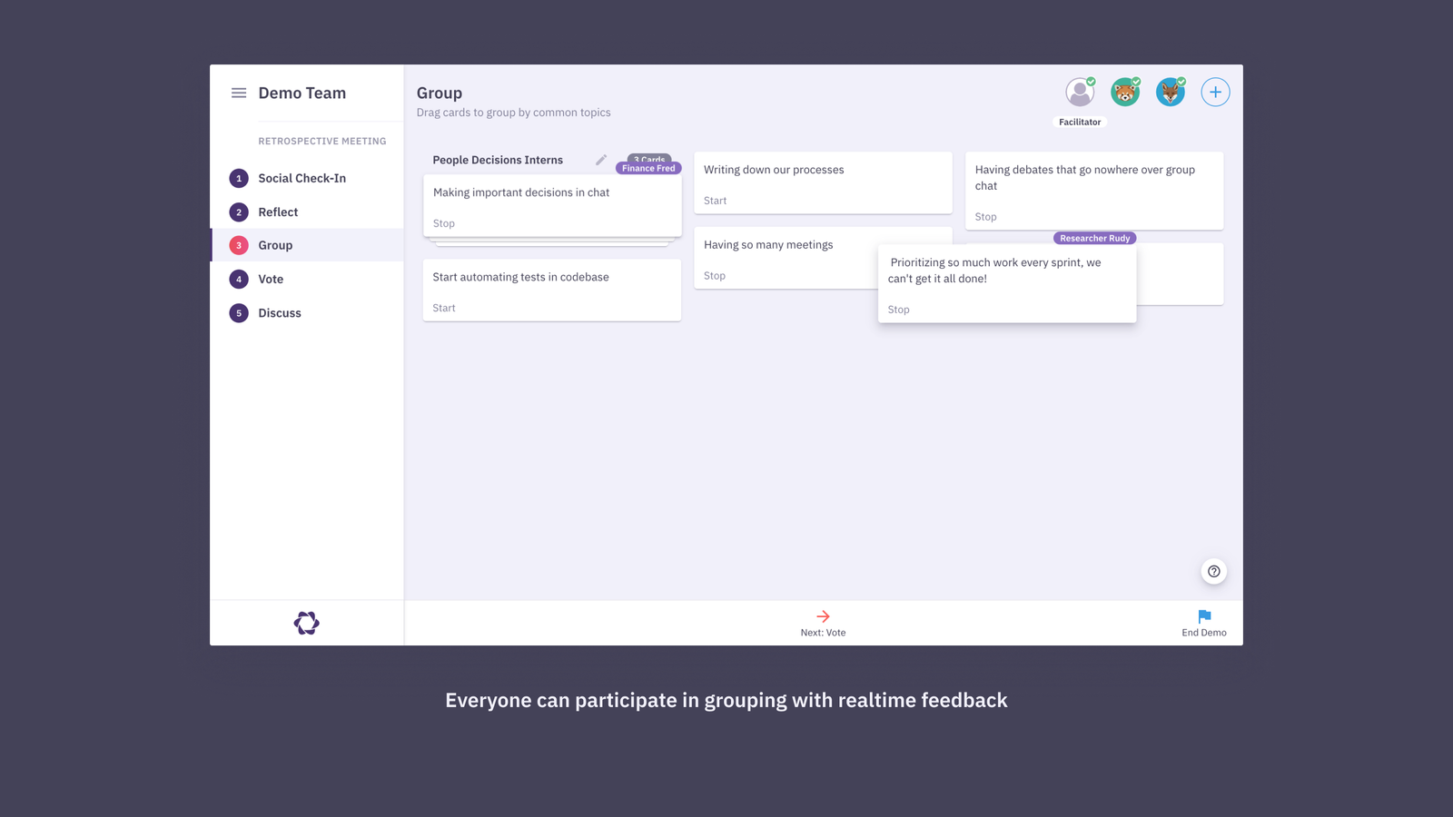 Group. Discover teamwork trends