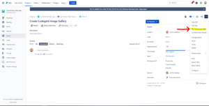 Click the issue "more action" menu option to open the Get Community Help dialog.