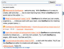 Able to load more results with a click.