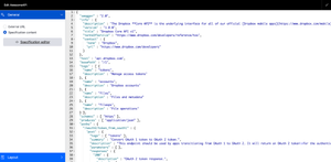specification editor with syntax highlighting