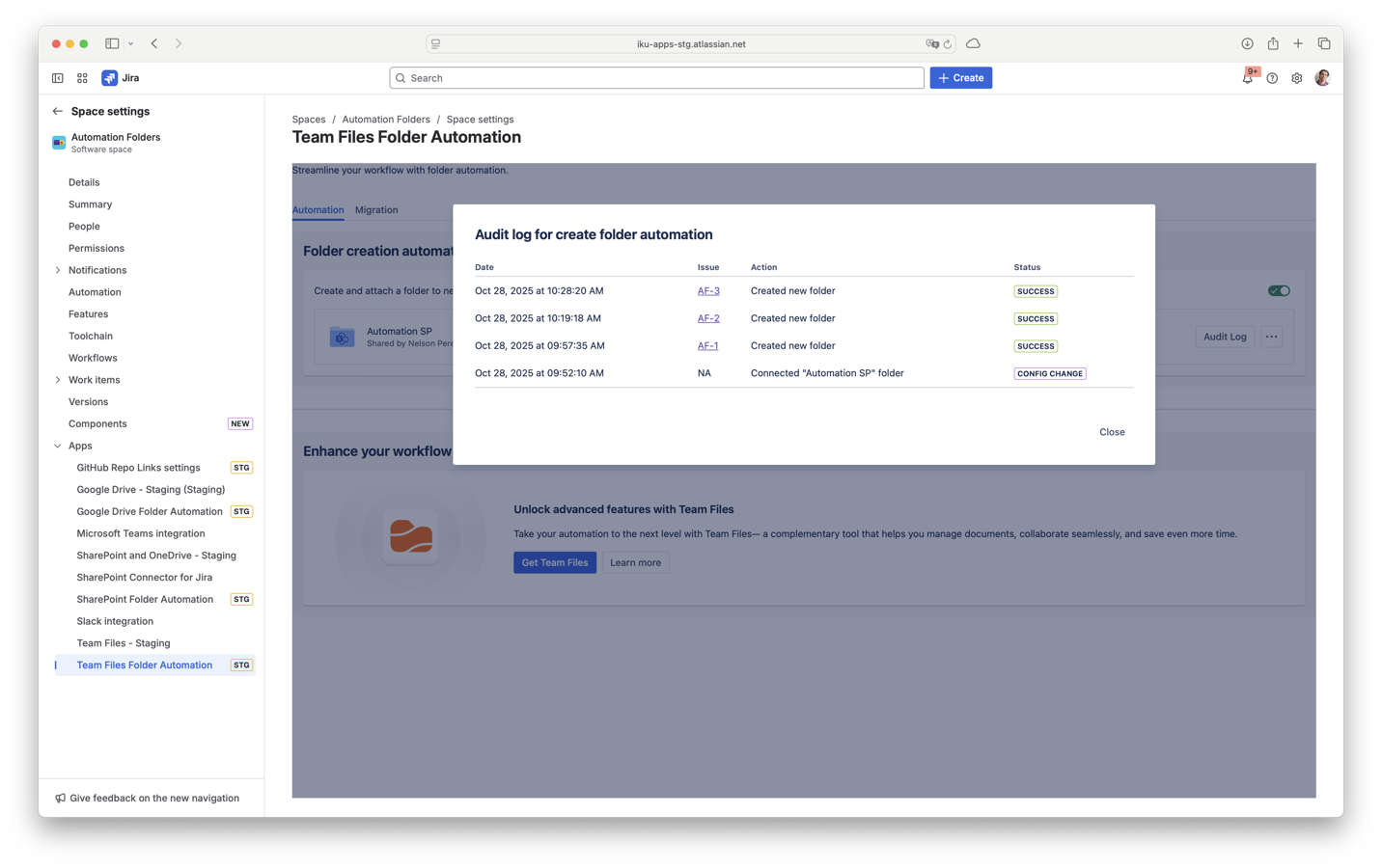 Real-time sync, permission mirroring & audit