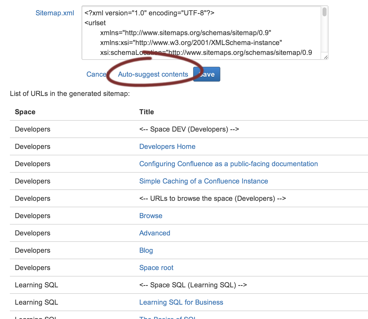 Generates a sitemap.xml