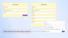 Multiform - Add multiple forms that can be included on a single ticket for managing complex processes 
https://saasjet.atlassian.net/wiki/spaces/SAASJET/pages/2138505263/Multiple+forms