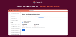 Select Header Color for Contact Person Macro