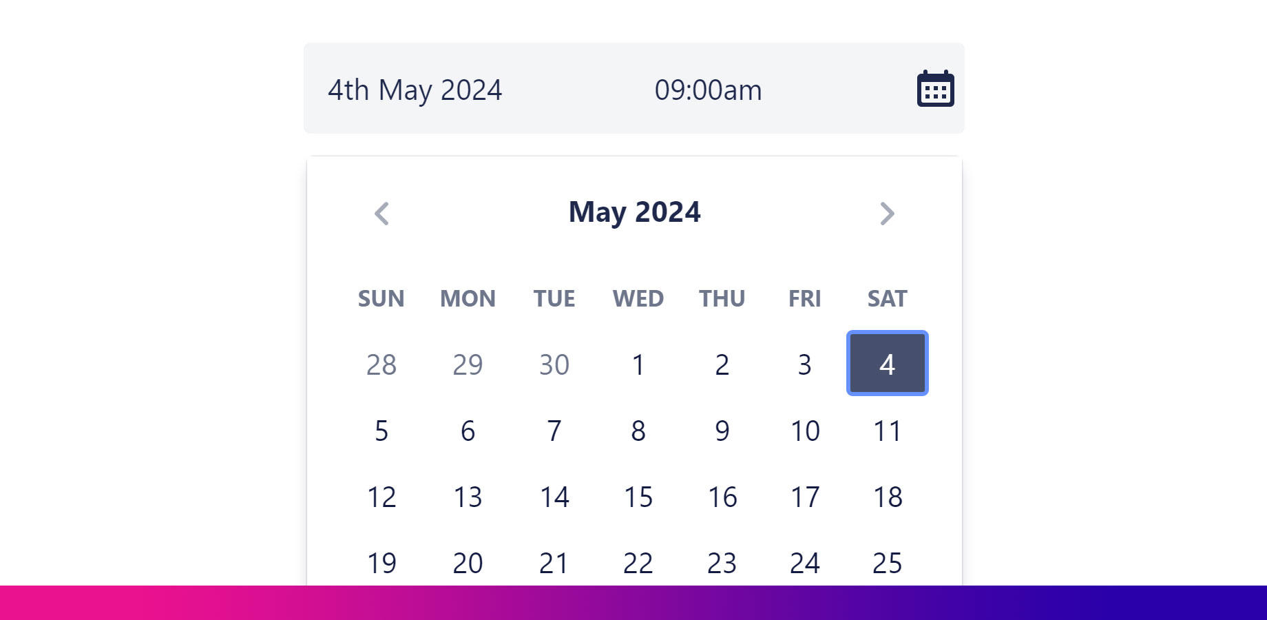 Countdown to or countup from any date and time