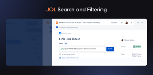 JQL Search and Filtering