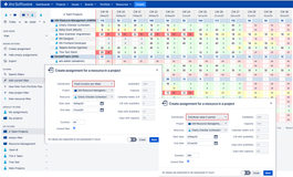 Plan dedicated (e.g. for agile / classic projects) and statistical (e.g. for maintenance & support or routine tasks) demand to ensure realistic assignments!