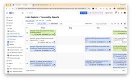 Links Explorer view immediately after install, showing existing Jira issue links already visible in the tree — no configuration steps, no setup wizard, no data import required.