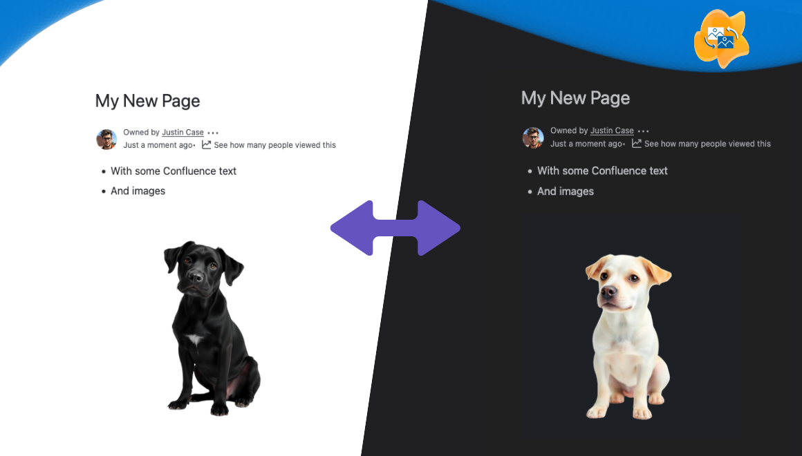 Upload two versions of an image and display one based on the user’s theme - light or dark.