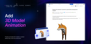 Preview animated 3D models in context before they move into production