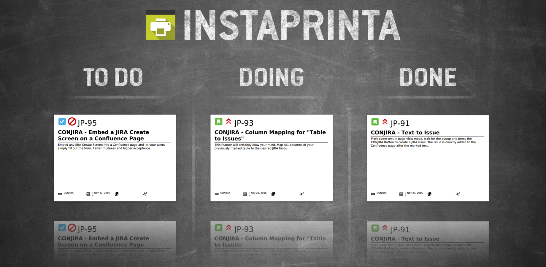 Real agile boards for Scrum and Kanban are still often paper-based.