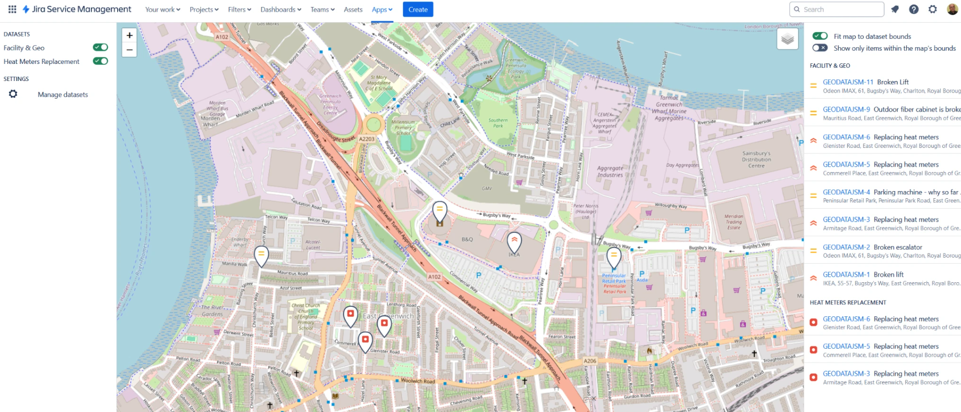 GeoData for Jira Map Board