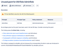 P0 creates issues for IAM misconfigurations, which you can assign to users for remediation.