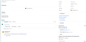 The same error recurring does not open a second ticket. Crashdesk comments on the existing issue with the updated event count.