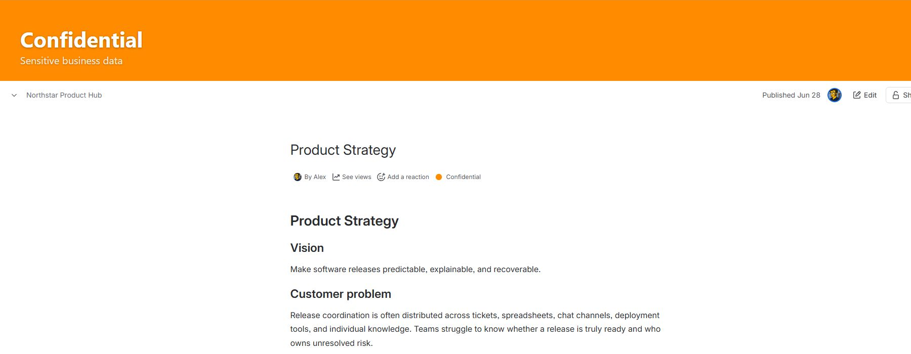 Help users recognize sensitive content before they share, export or print it.