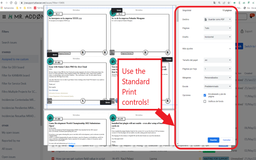 Just configure the final part, page margins and Save it as PDF or just print in your usual printer!