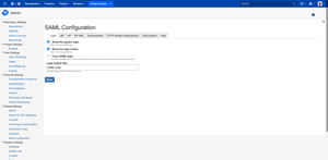 Configure you SAML IdP server, configure the title of the SAML Login Button