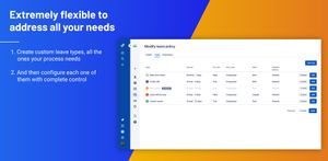 Flexible configurations to manage all your leave/vacation/PTO processes