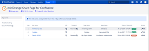Secure Share Admin console