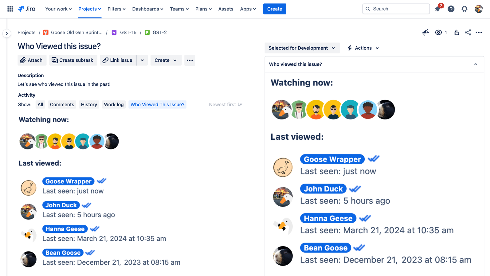 Review the history of viewers of your issue!