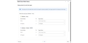 If you have enabled "Clone Status" previously, this screen will show-up and allow you to alter the Workflow target status for both parent & subtask issues