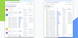 Time in Status Report Gadget