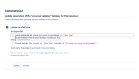 Syntax highlighting is offered for all our input fields. This way, you can directly spot and fix any syntax errors you might have.