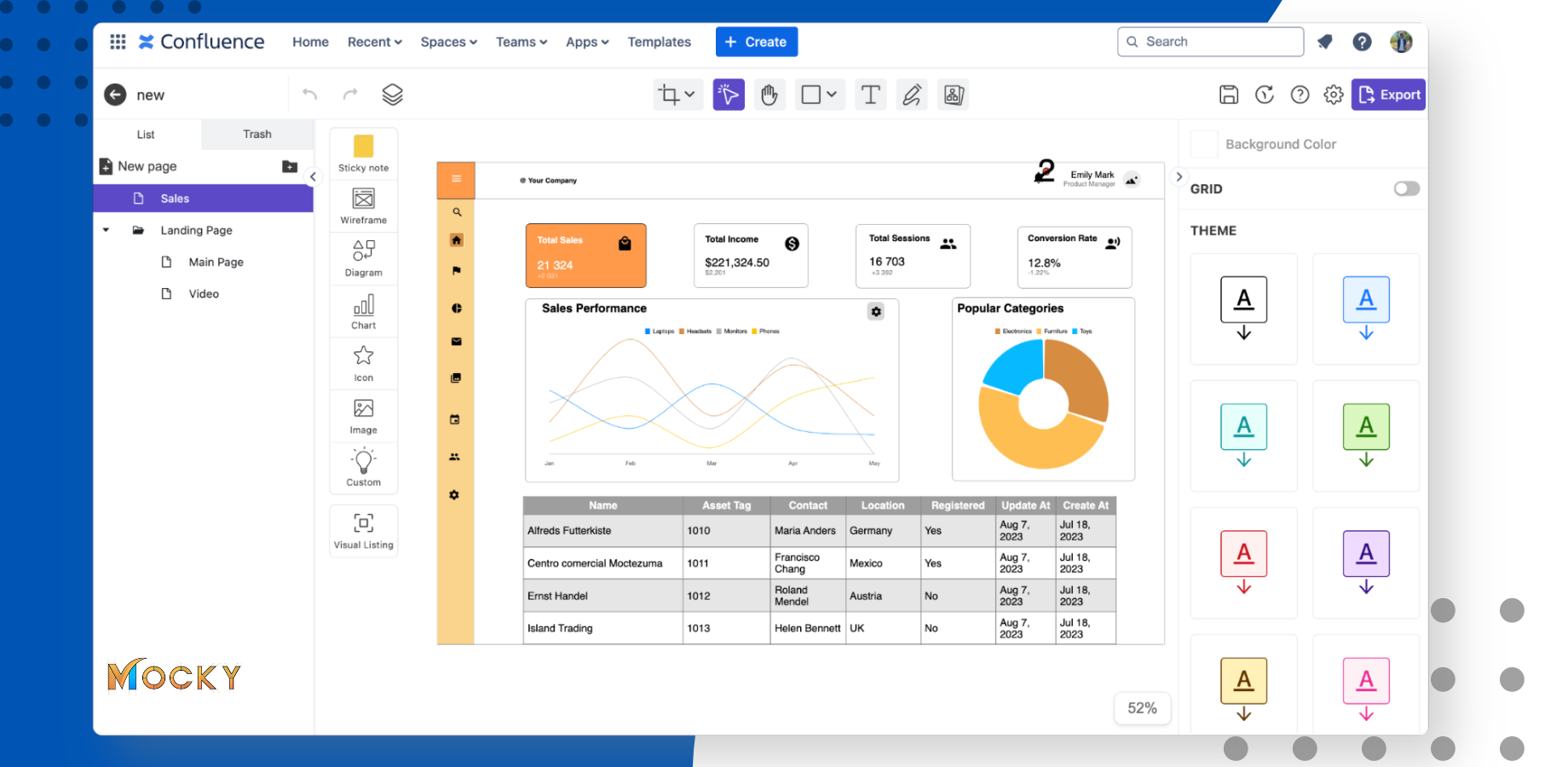 Quickly brainstorm UI ideas with various design abilities