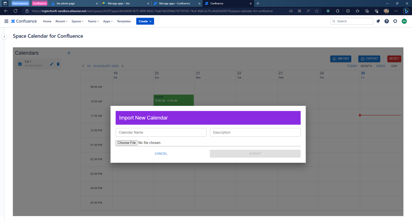 Import and Exports Calendars from ics Format