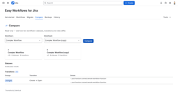 Compare two workflows before you promote