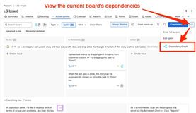 View the current board's dependencies